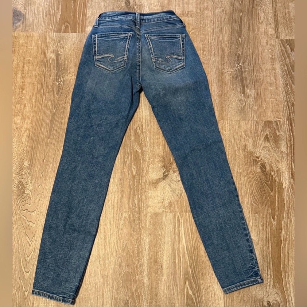Silver Skinny Jeans - Picture 2 of 6